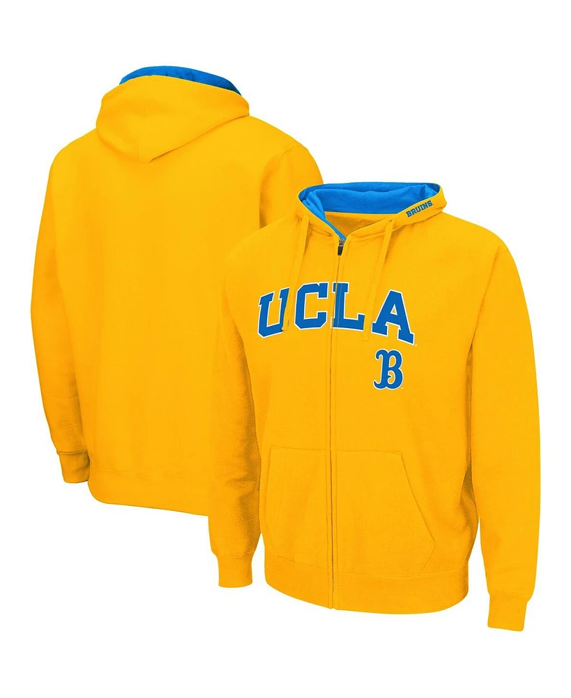 Men's Colosseum Ucla Bruins Arch and Logo 3.0 Full-Zip Hoodie