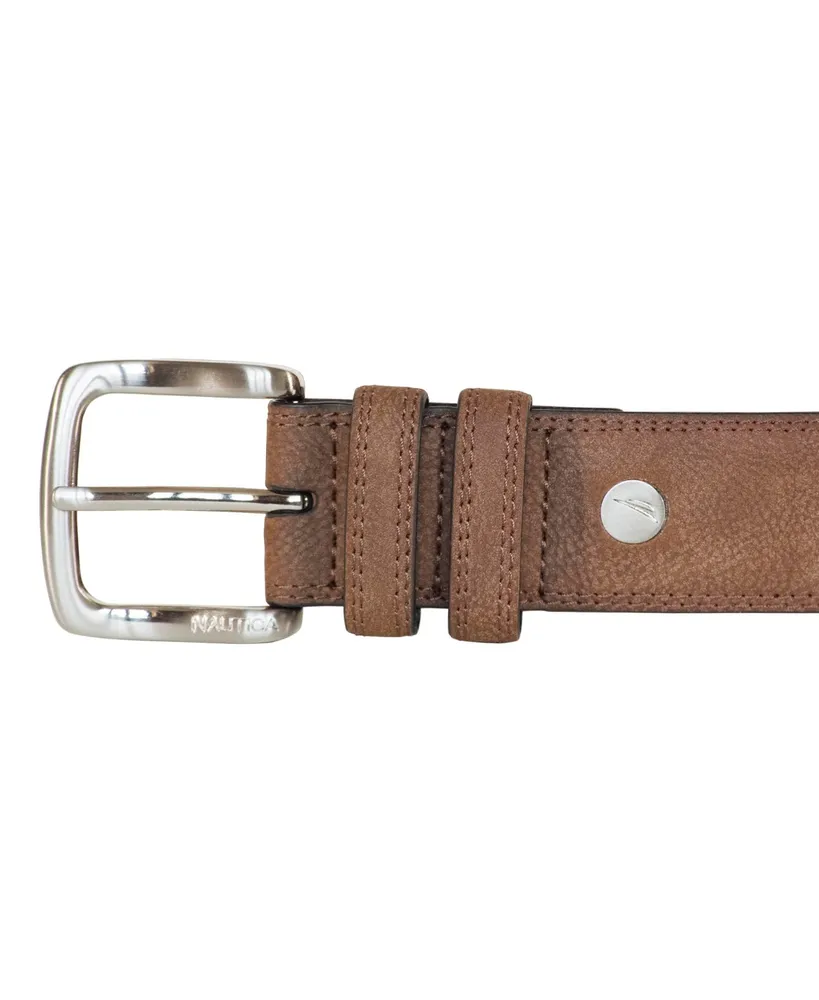 Nautica Men's Casual Padded Leather Belt