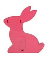 Led Lighted Pink Easter Bunny Marquee Wall Sign, 9.5"