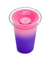 Munchkin Toddler Miracle 360 Color Changing Sippy Cup, 9 Oz, Pink