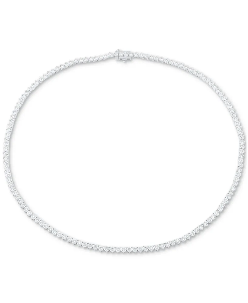 Grown With Love Lab Grown Diamond 17" Tennis Necklace (5 ct. t.w.) in 14k White Gold