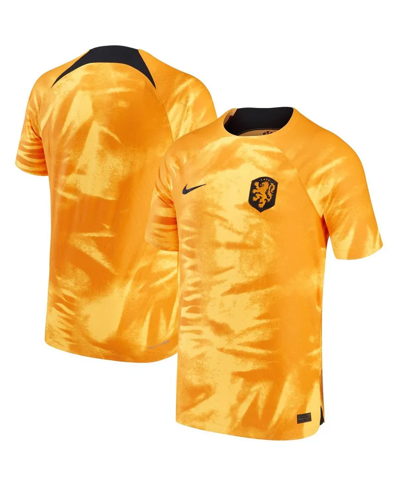Men's Nike Orange Netherlands National Team 2022/23 Home Vapor Match Authentic Blank Jersey