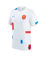 Men's Nike White Netherlands Women's National Team 2022/23 Away Replica Blank Jersey