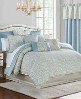 Waterford Springdale Paisley Reversible 6 Piece Comforter Set, Queen