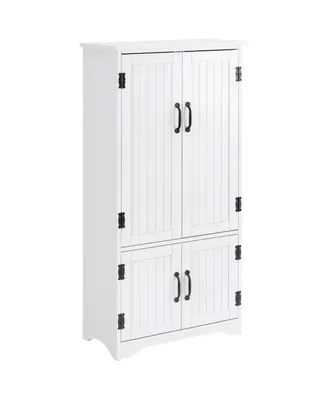 Homcom Modern Freestanding Storage Hutch with 2 Large Doors and 2 Small Doors