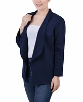 Ny Collection Petite 3/4 Sleeve Ponte Jacket