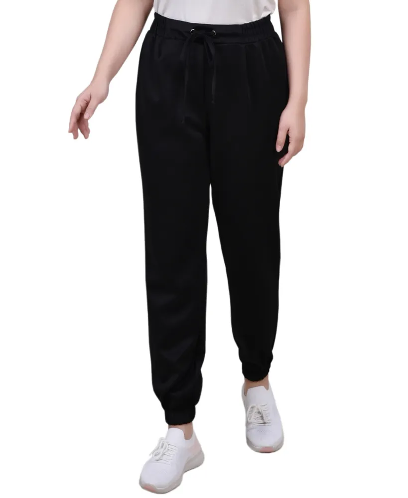 Ny Collection Petite Stretch Crepe Jogger Pants