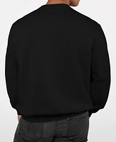 La Pop Art Men's Elon Musk Word Crew Neck Sweatshirt