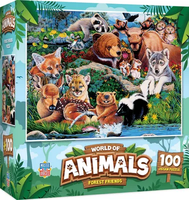 Masterpieces World of Animals - Forest Friends 100 Piece Jigsaw Puzzle