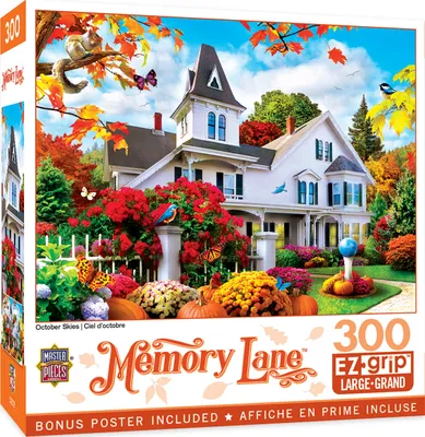 Masterpieces Memory Lane October Skies 300 Piece Ez Grip Jigsaw Puzzle