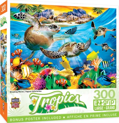 Masterpieces Tropics - Breaking Waves 300 Piece Ez Grip Jigsaw Puzzle