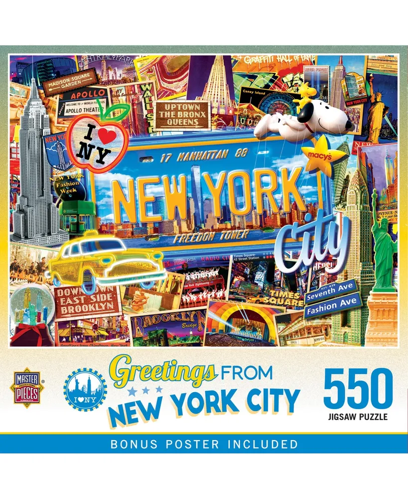 Masterpieces Greetings From New York - 550 Piece Jigsaw Puzzle