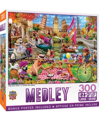 Masterpieces Medley - Dog Gone Days 300 Piece Ez Grip Jigsaw Puzzle