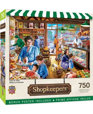 Masterpieces Shopkeepers - Cakes & Treats 750 Piece Adult Jigsaw Puzzle