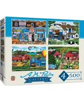 Masterpieces A.m. Poulin Gallery - 500 Piece Jigsaw Puzzles 4 Pack