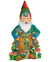 Masterpieces Shapes - Garden Gnome 500 Piece Jigsaw Puzzle for Adults