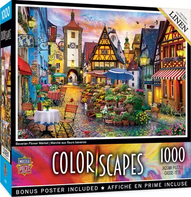 Masterpieces Colorscapes - Bavarian Flower Market 1000 Piece Puzzle