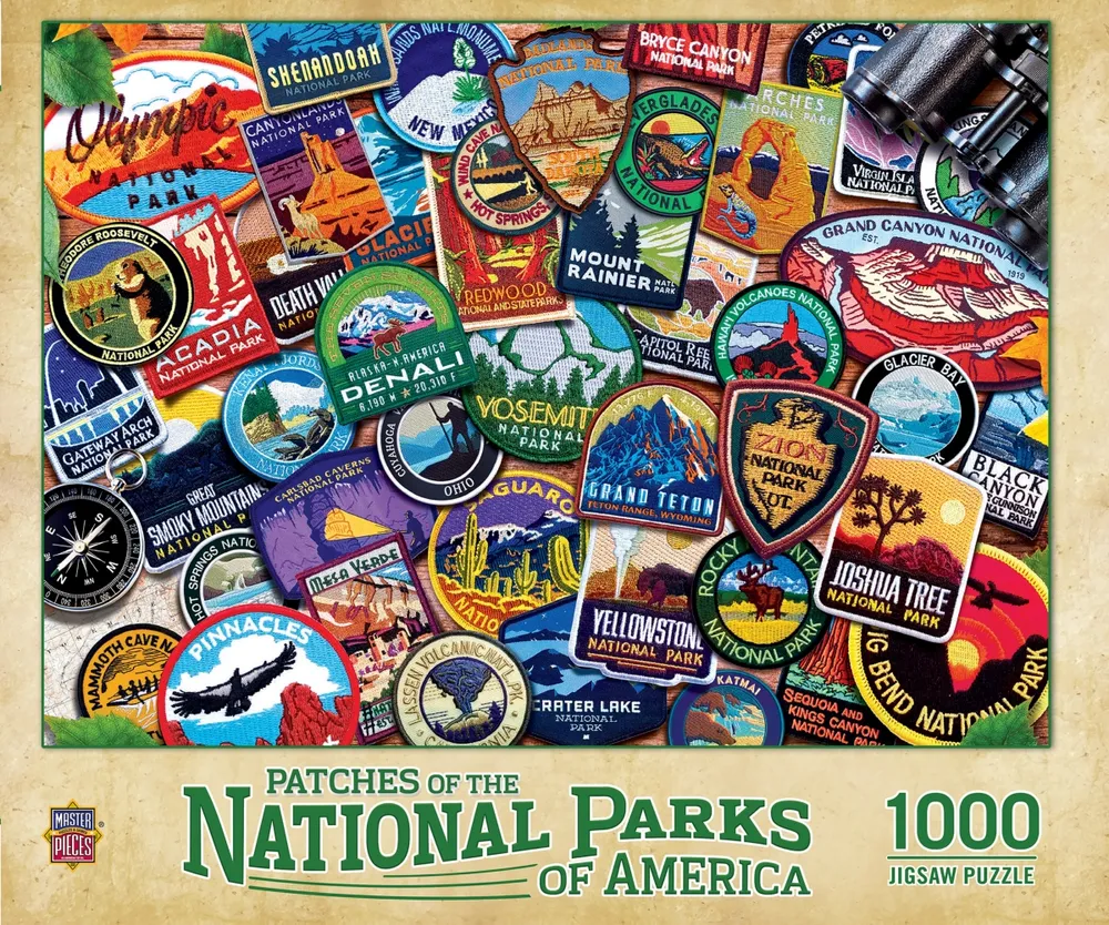 Masterpieces Patches of the National Parks 1000 Piece Jigsaw Puzzle