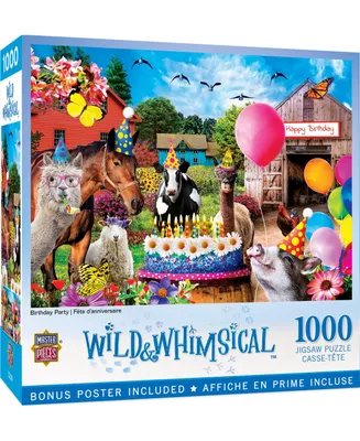 Masterpieces Wild & Whimsical Birthday Party 1000 Piece Jigsaw Puzzle