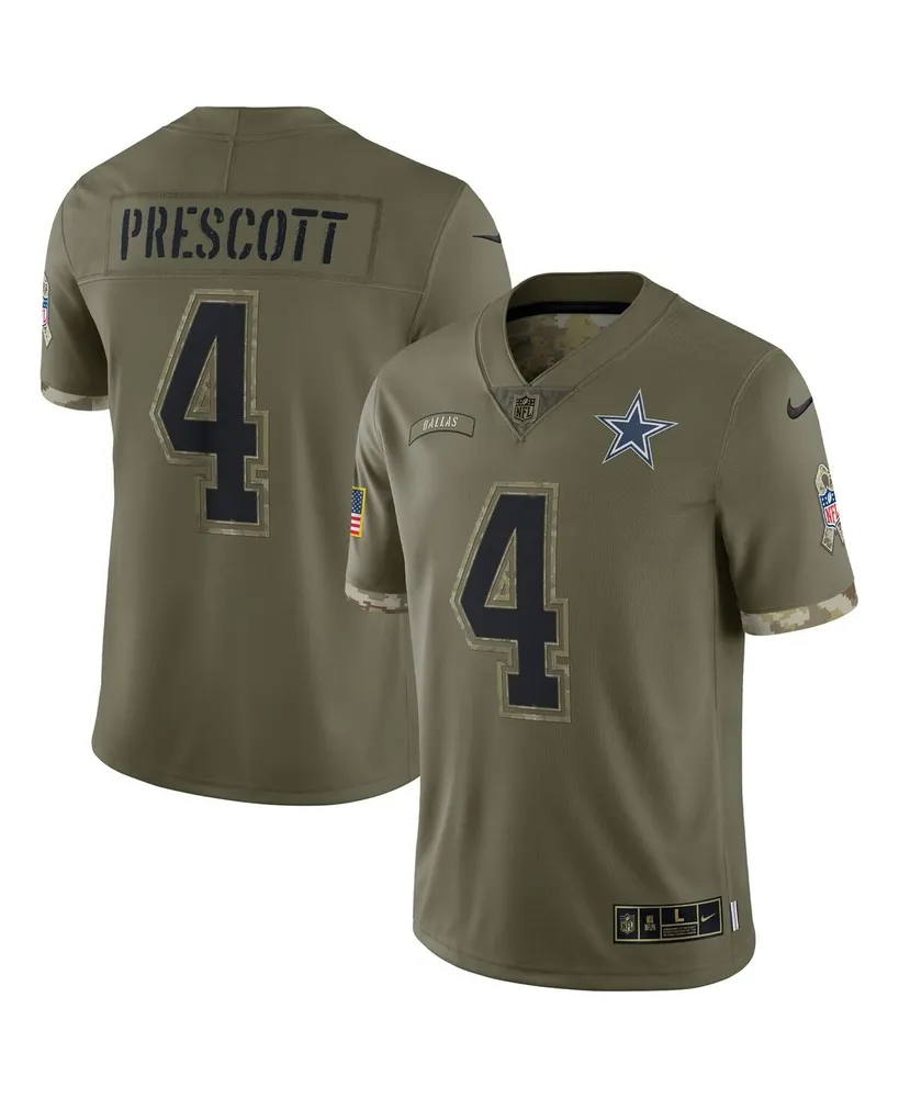 Men's Dallas Cowboys Nike Olive 2022 Salute To Service Limited Jersey