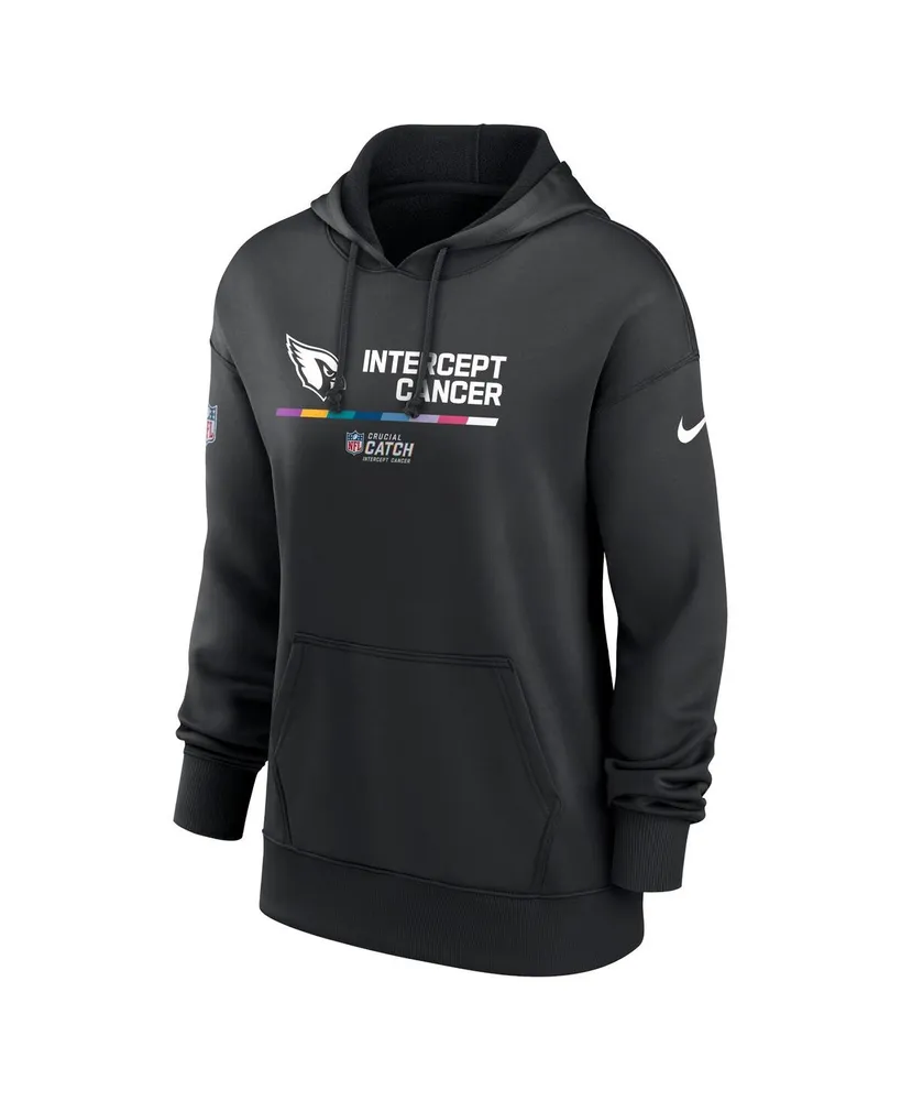 Women's Nike Black Arizona Cardinals 2022 Nfl Crucial Catch Therma Performance Pullover Hoodie