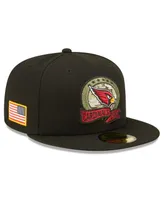 Men's New Era Black Arizona Cardinals 2022 Salute To Service 59FIFTY Fitted Hat