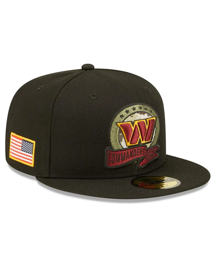 Men's New Era Black Washington Commanders 2022 Salute To Service 59FIFTY Fitted Hat