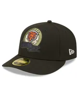 Men's New Era Black Chicago Bears 2022 Salute To Service Low Profile 59FIFTY Fitted Hat