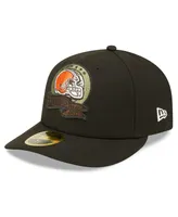 Men's New Era Black Cleveland Browns 2022 Salute To Service Low Profile 59FIFTY Fitted Hat