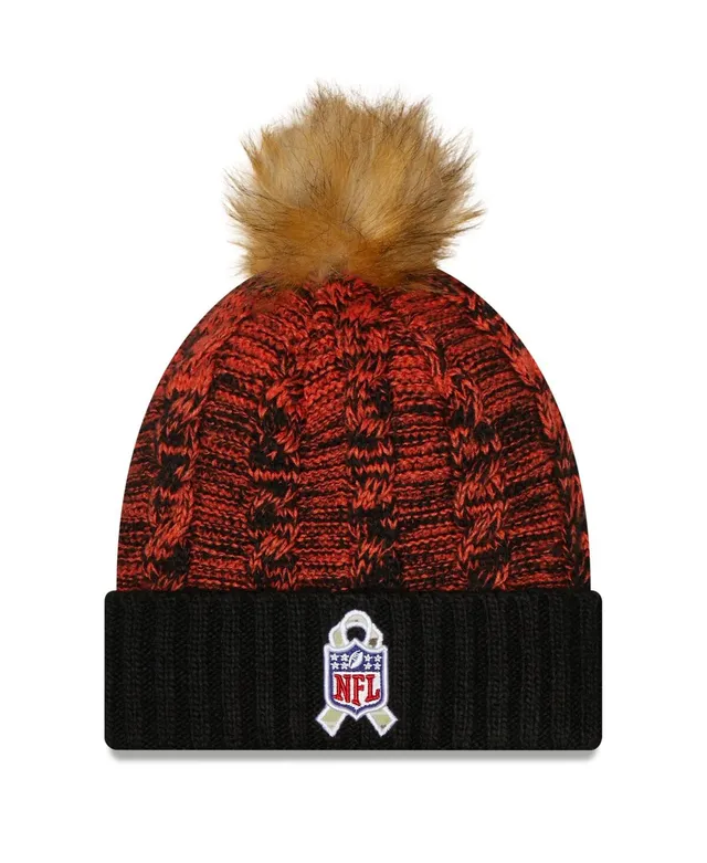 New Era Women's Denver Broncos On-Field Crucial Catch Pom Knit Hat - Macy's