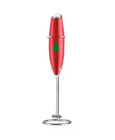 Zulay Kitchen Milk Frother With Stand (Christmas Edition)