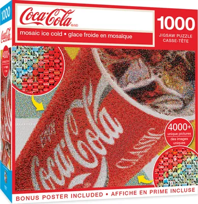 Masterpieces Coca-Cola - Photomosaic Ice Cold 1000 Piece Jigsaw Puzzle