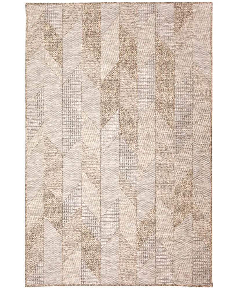 Liora Manne' Orly Angles 7'10" x 9'10" Outdoor Area Rug