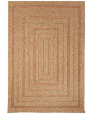 Liora Manne' Sahara Multi Border 3'3" x 4'11" Outdoor Area Rug