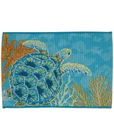 Liora Manne' Esencia Seaturtle Garden 2' x 2'10" Area Rug