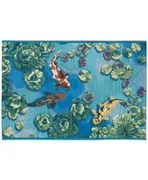 Liora Manne' Esencia Koi Pond 2'5" x 3'11" Area Rug