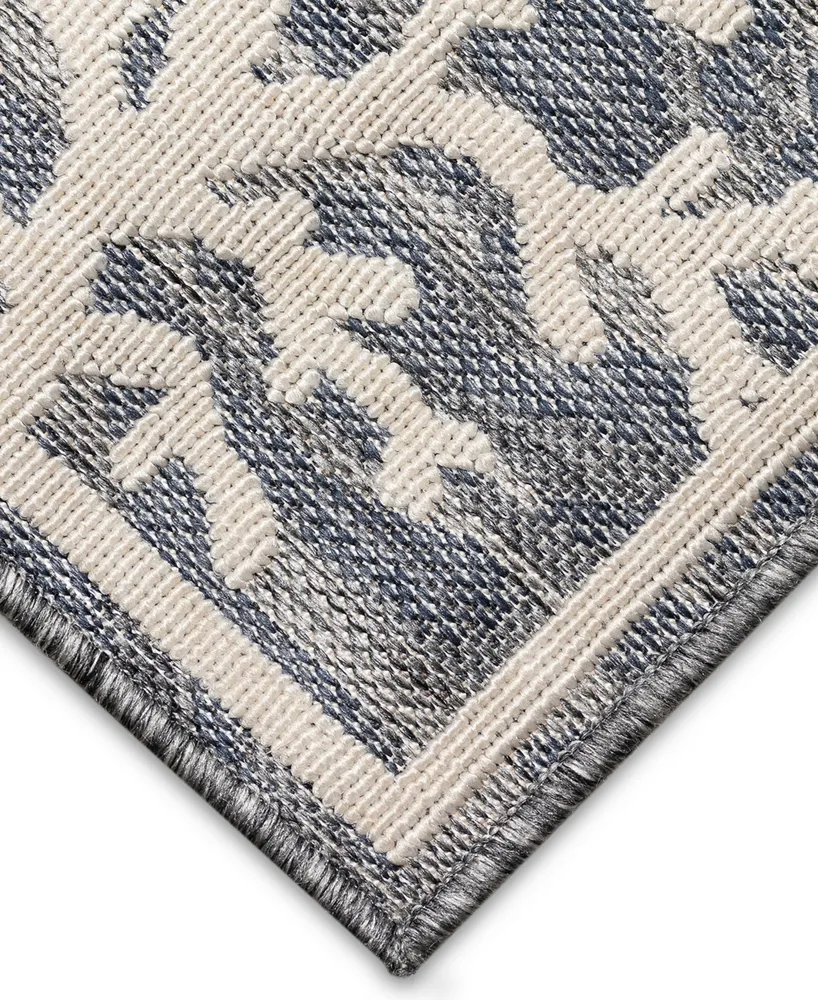 Liora Manne' Cove Coral 7'10" x 9'10" Outdoor Area Rug