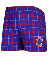 Men's Concepts Sport Royal, Red Chicago Cubs Ledger Flannel Boxers