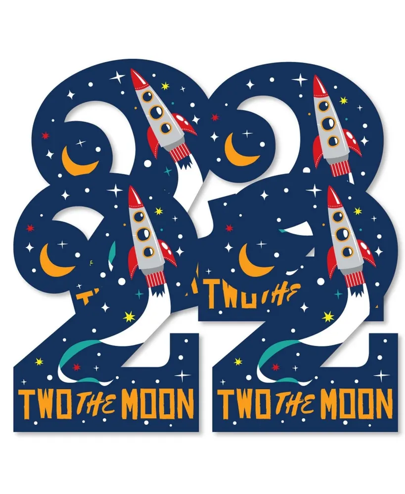 2nd Birthday Two The Moon - Decor Diy Second Birthday Party Essentials - 20 Ct