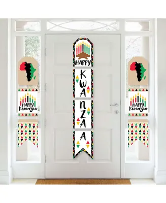 Happy Kwanzaa - Vertical Paper Door Banners Wall Kit - Indoor Door Decor