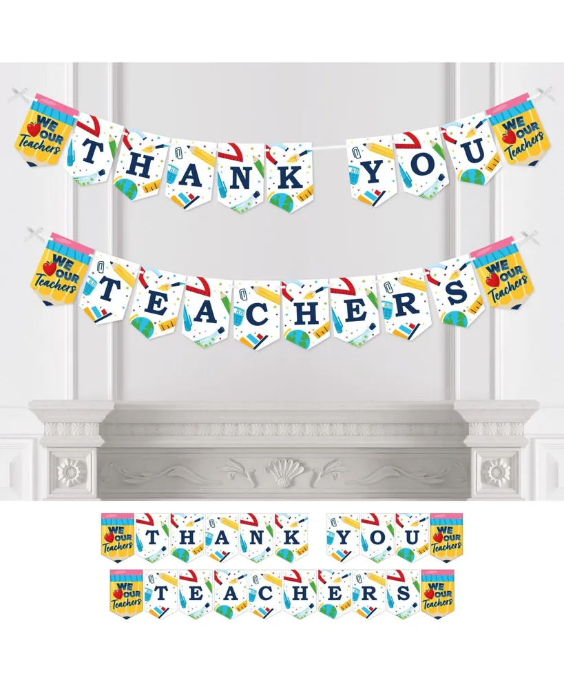 Big Dot Of Happiness Thank You Teachers - Teacher Appreciation