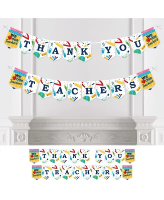 Thank You Teachers Appreciation Bunting Banner Party Decor - Thank You Teachers