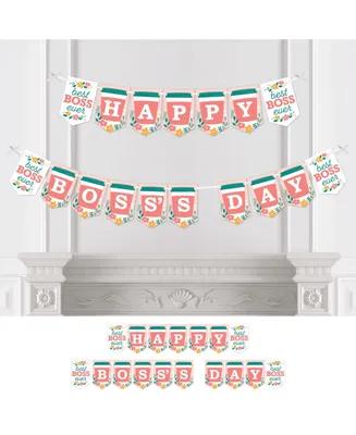 Female Best Boss Ever - Women Boss's Day Bunting Banner - Party Decorations