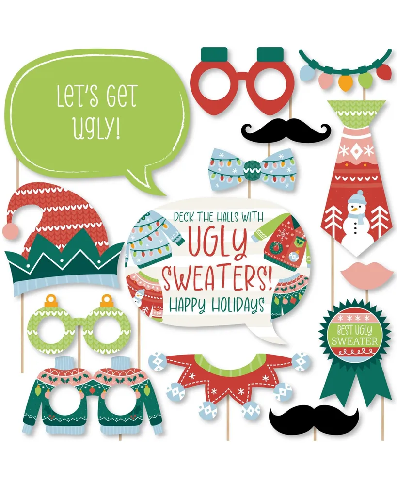 ugly christmas sweater party clip art