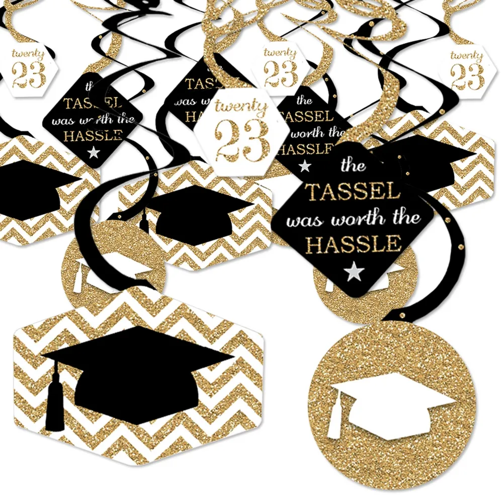 Big Dot Of Happiness Tassel Worth The Hassle - Gold - 2024