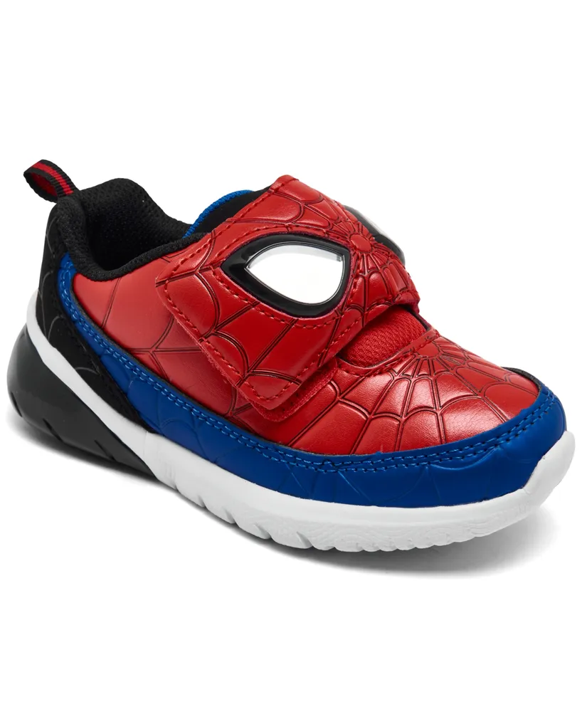 Marvel Little Boys Spider-Man Eyes Infinity Adjustable Strap Light-Up Casual Sneakers from Finish Line