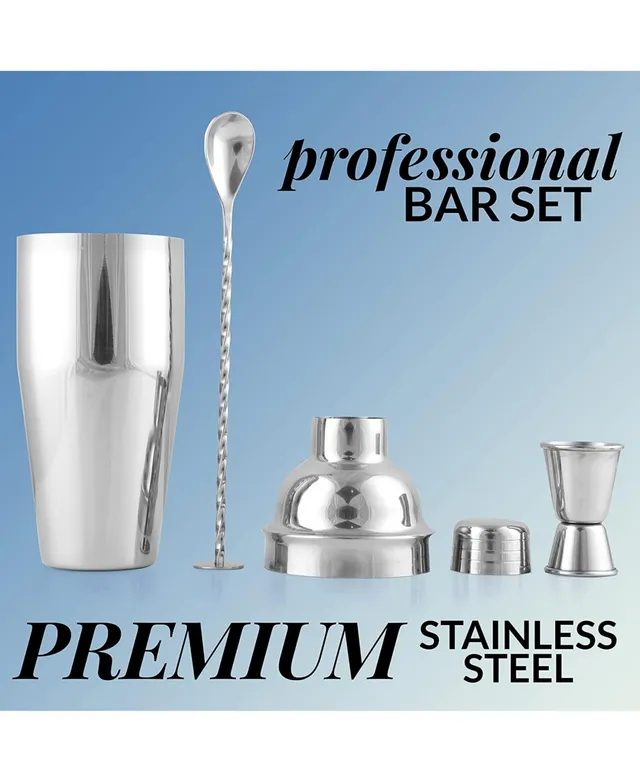 Vacu Vin 3pc Stainless Steel Cocktail Set Silver