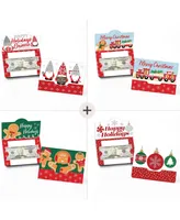 Big Dot of Happiness Merry Christmas Cards - Assorted Holiday Money and Gift Card Holders - Set of 8