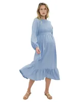 Women's Maternity Meadow Chambray Dress