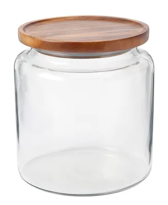 Anchor Hocking Glass 96-Oz. Acacia-Lid Montana Jar